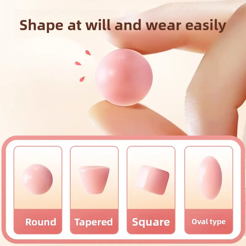 Tapones para los oídos de silicona, reducción de ruido, cancelación del sueño, aislamiento acústico, protección para los oídos, tapones para los oídos reutilizables para dormir, 6 uds. - imagen 5