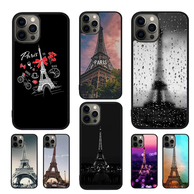 Funda de teléfono Love Paris Torre Eiffel Francia para iPhone 17 Air 16 15 14 11 12 13 Pro MAX Plus coque