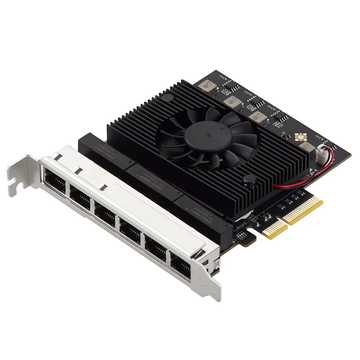 Tarjeta de red PCIe 2,5 Gigabit de 6 puertos RJ45 2500Mbps NIC Realtek 8125b Chip para cámara Industrial de visión 2,5G captura Nas - imagen 3
