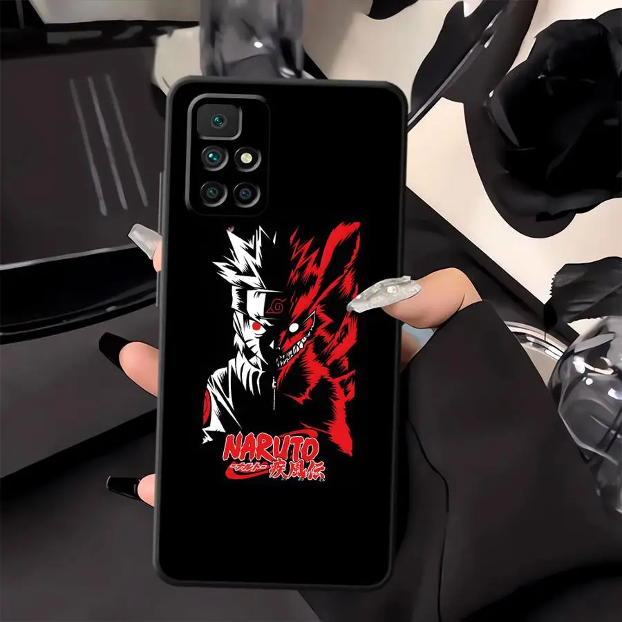 Funda de teléfono suave negra con logotipo artístico de Akatsuki de dibujos animados para Xiaomi Redmi 14C 12C A3 A1 A2 Plus 13C A4 10 A5 K40 K80 Pro 9 - imagen 4