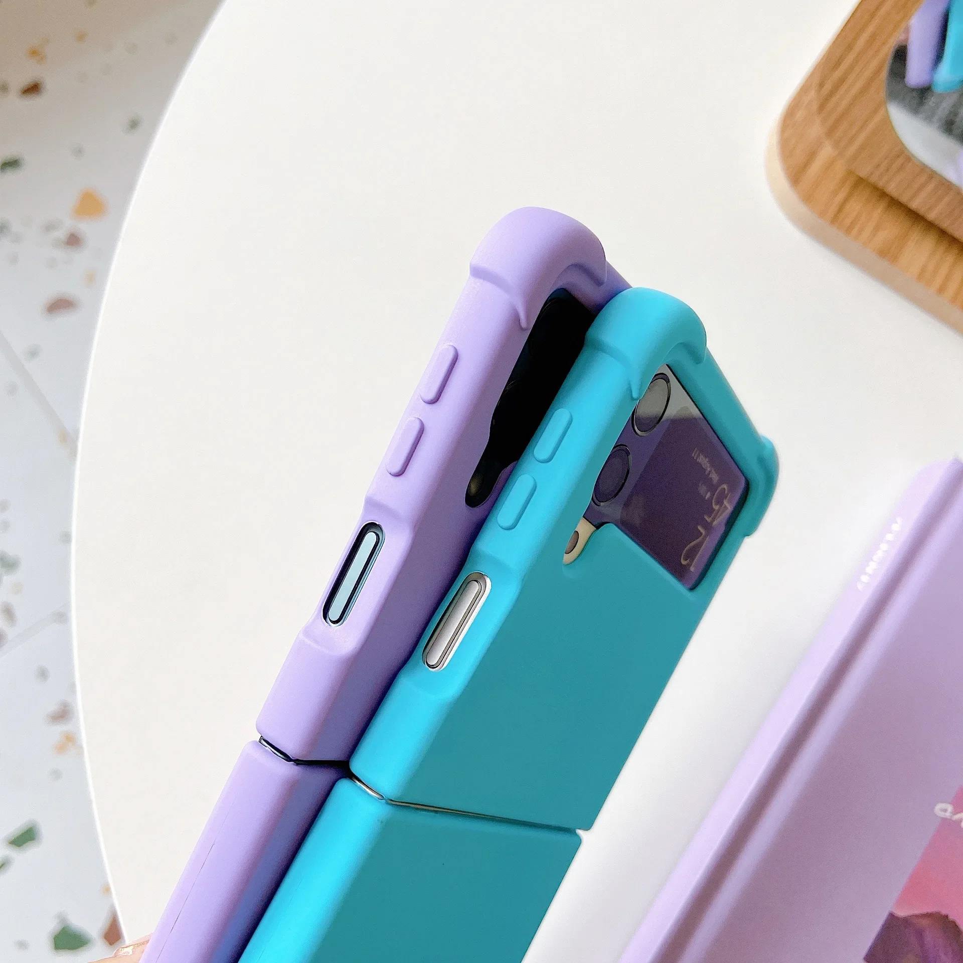 Funda plegable de silicona Air-Bag para Samsung Galaxy Z Filp 4 3 5G, carcasa ligera a prueba de golpes, Protector de teléfono, Funda de parachoques suave - imagen 4