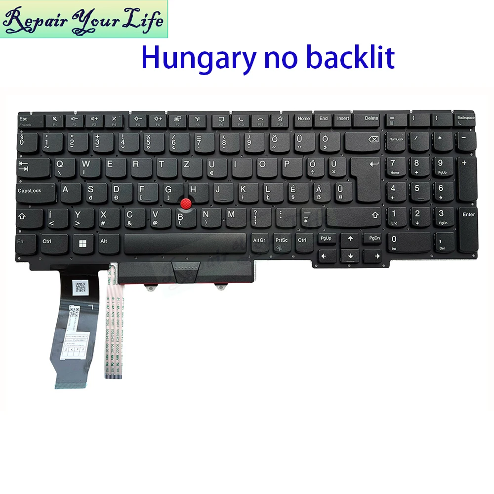 Hungary PT-BR Brazilian Keyboard Backlit For Lenovo ThinkPad E15 Gen 1 2 Gen3 Gen4 20RD 20T8 20YG 21E6 Portuguese Keyboards New - imagen 3