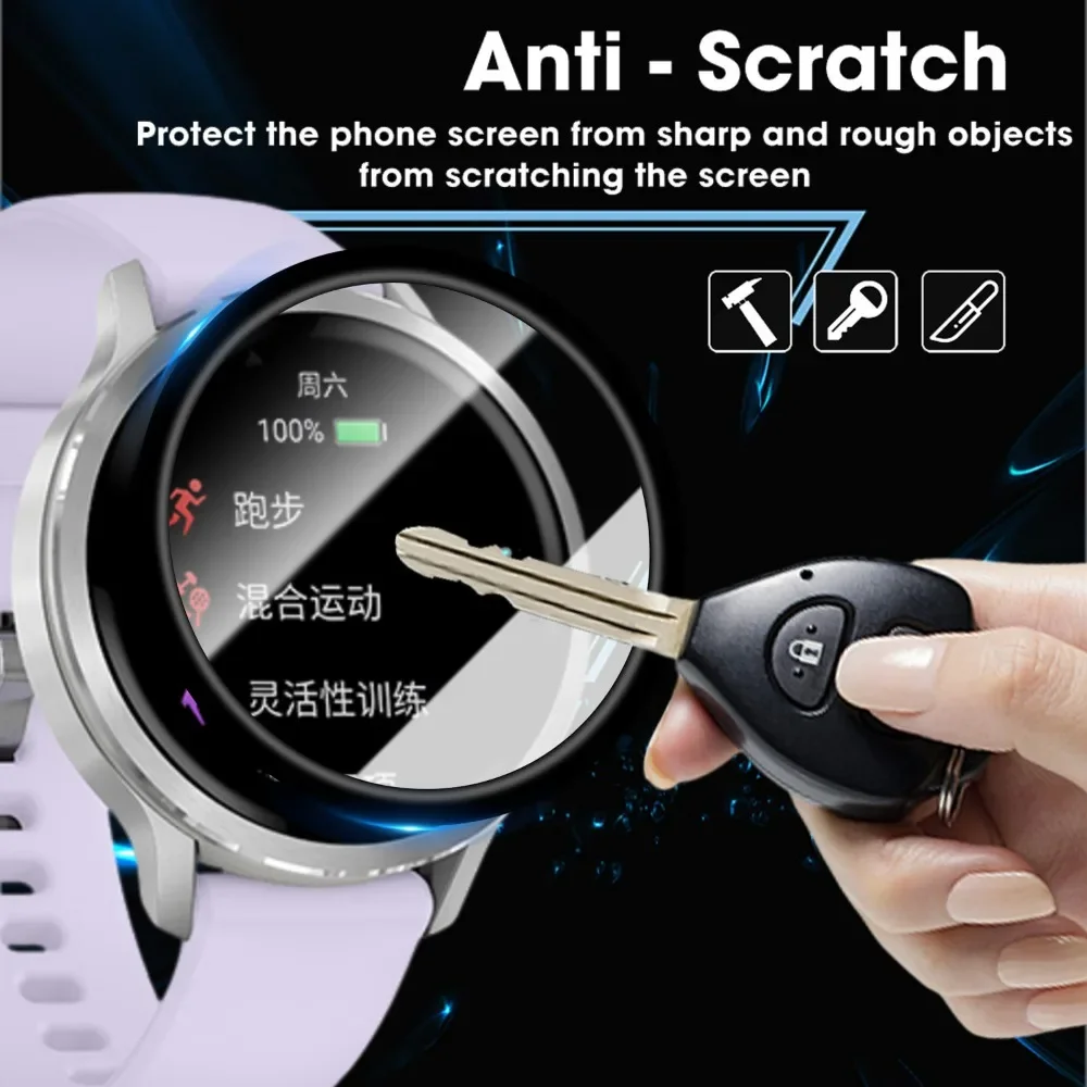 Protectores de pantalla flexibles para Garmin Venu 4, 45mm, 41mm, Smartwatch HD, películas protectoras transparentes antiarañazos a prueba de golpes, cubiertas para relojes - imagen 3