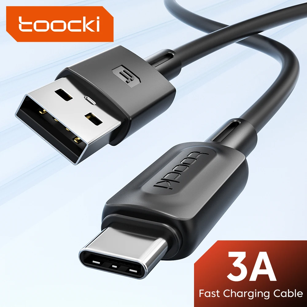 Toocki-Cable USB tipo C de carga rápida, Cable de datos tipo C para Xiaomi, Huawei, Redmi, Samsung, 3,0