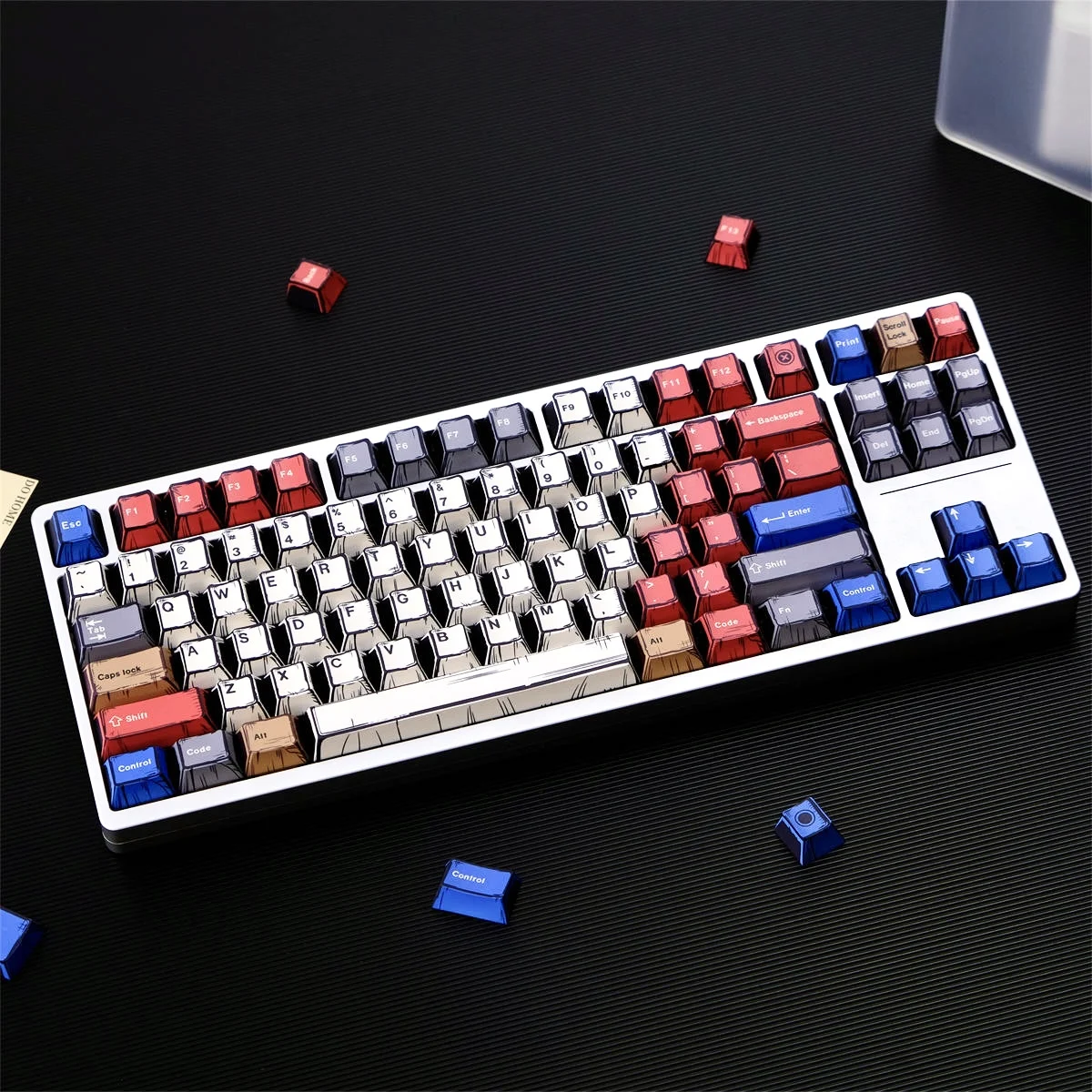 Juego de teclas con tema de cien lámparas de 151 teclas, tapa de teclado estilo Manga personalizada PBT, perfil de cereza, tecla para juegos para teclado mecánico - imagen 2