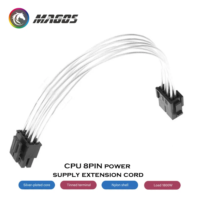 Cable de extensión PSU para placa base ATX 24 pines/CPU 4 pines/8 pines/GPU 6 pines/8 pines, cable de alimentación de ordenador - imagen 3