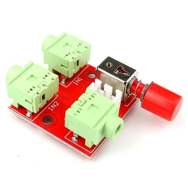 1 Uds. Conmutador de Audio de 3,5mm 2 entradas 1 salida/1 entrada 2 salidas conmutador divisor de Audio módulo conmutador de Audio