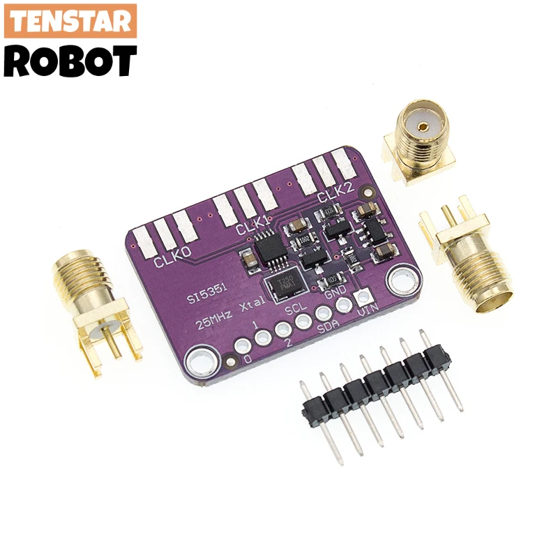 DC 3V-5V CJMCU-5351 Si5351A Si5351 I2C generador de reloj módulo de placa de ruptura generador de señal reloj 8KHz-160MHz - imagen 2