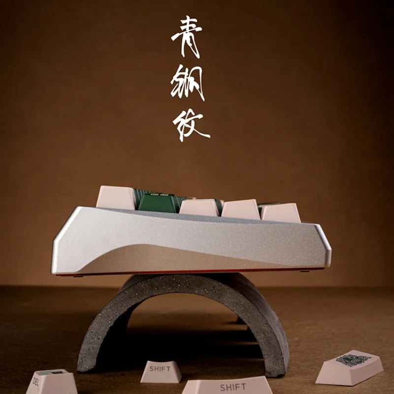 Teclas de bronce de Cang Haiyue, teclas personalizadas de estilo chino PBT OEM, punto de tallado lateral, regalo de teclado para jugadores de Anime de dibujos animados bonitos - imagen 5