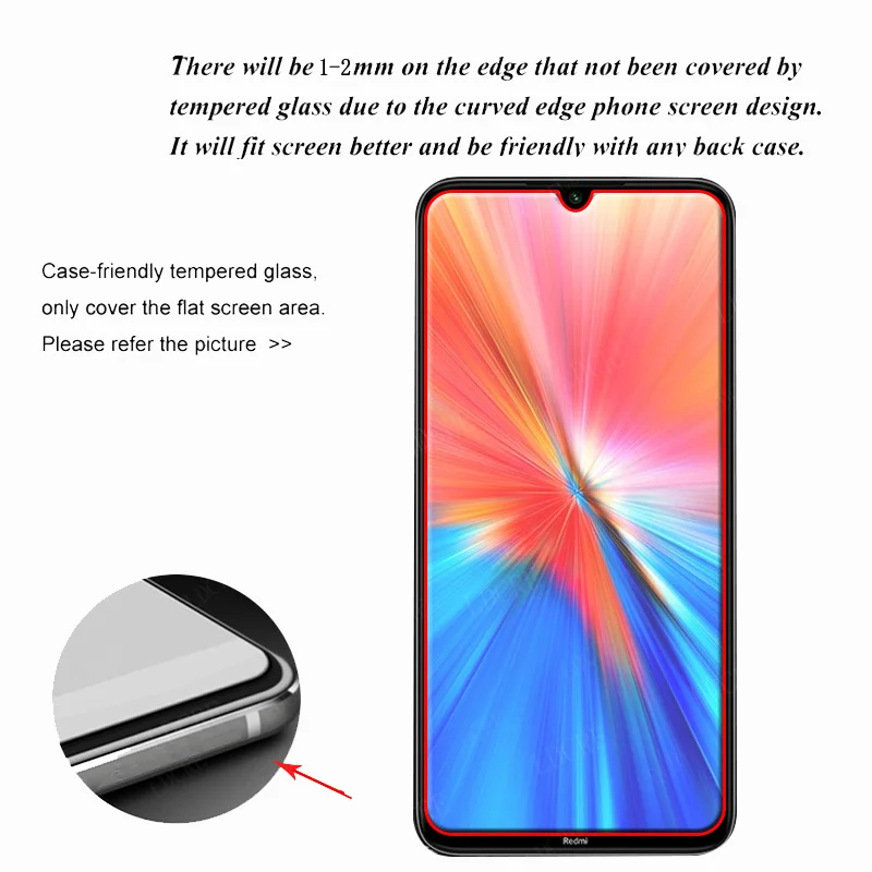 Para Xiaomi Redmi Note 8 2021 vidrio para Redmi Note 8 Protector de pantalla teléfono vidrio templado para Redmi Note 9 T 10 8 Pro película de lente - imagen 3