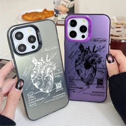 Funda con modelo de corazón artístico a la moda para Xiaomi Redmi Note 14 14S 13 12 11 Pro Plus 4G 5G 12S 11S 10S 10 9 9S 12C 13C 14C A3 A4