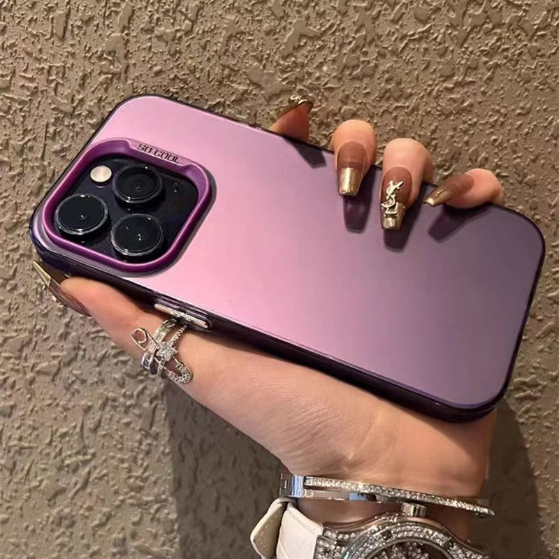 Funda trasera dura mate de lujo para iPhone 16 15 14 13 12 11 Pro Max XS X XR 7 8 Plus SE 2022, cubierta de parachoques a prueba de golpes - imagen 4