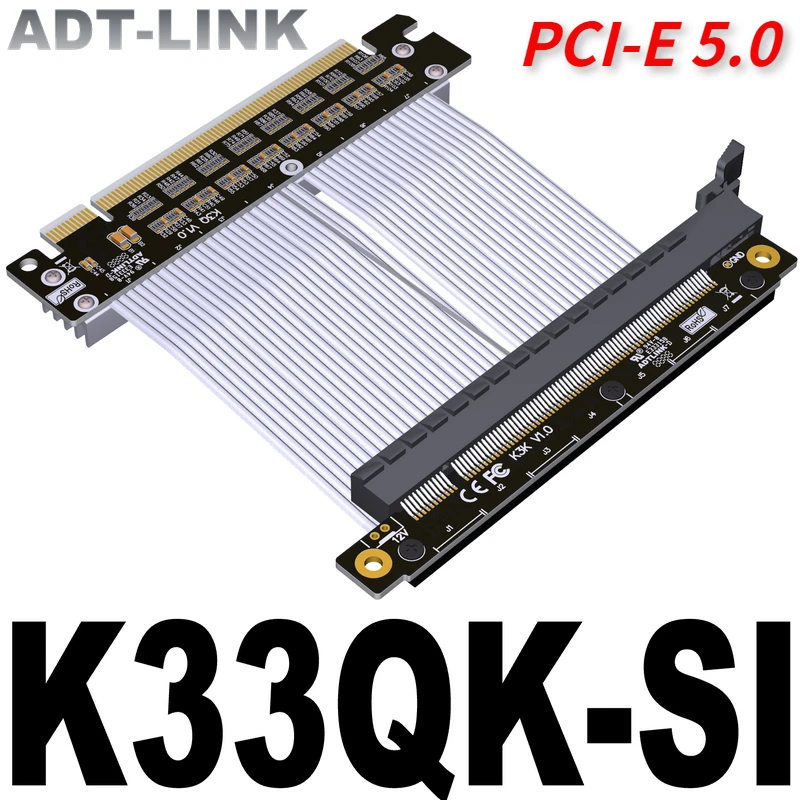 Nuevo PCI-E 5,0 X16 Riser Cable Redriver IC PCI Express 5,0 RTX 4090 3090 tarjeta de vídeo Riser Extender Reverse GPU para ITX A4 PC Case