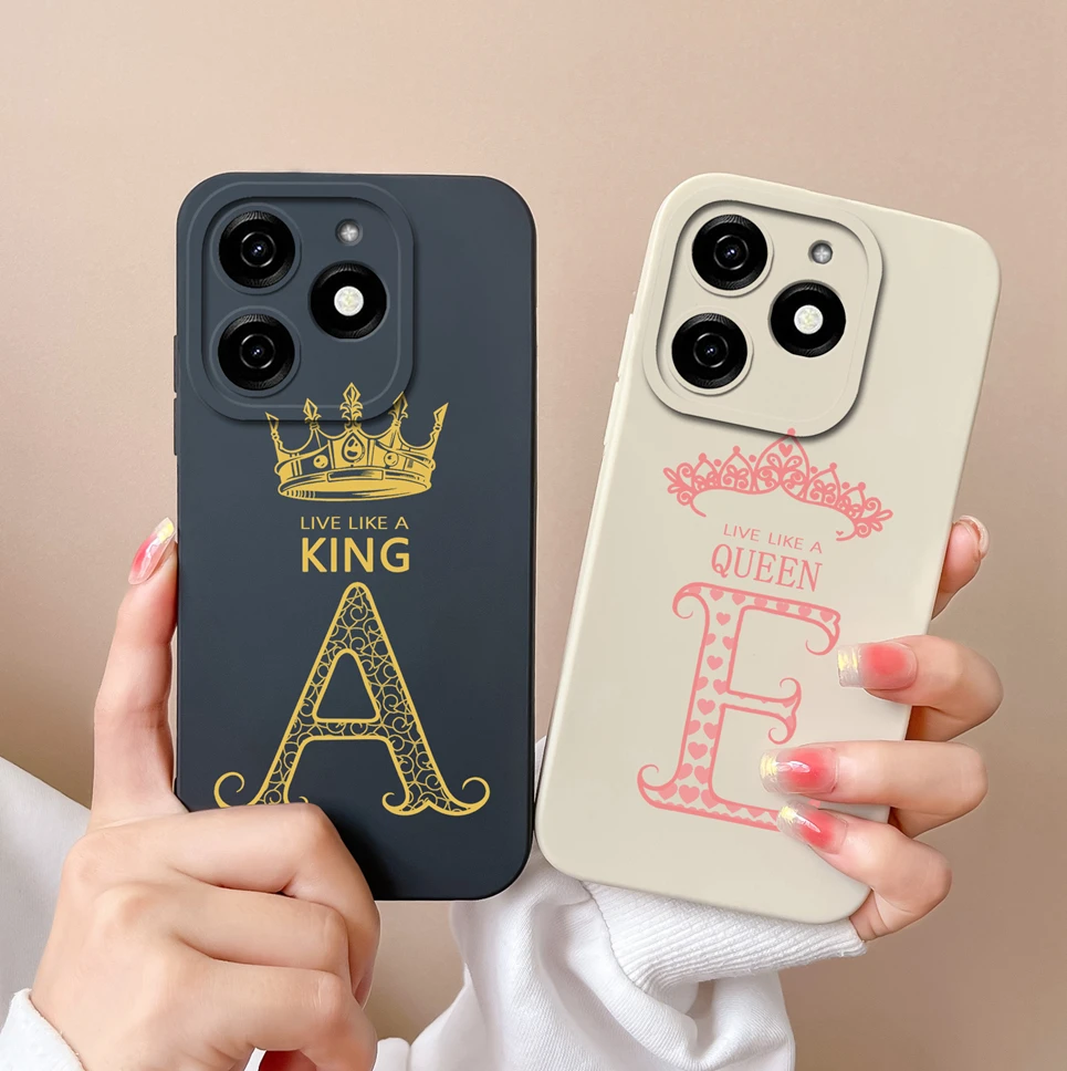Funda de silicona suave a prueba de golpes para InfinixHot40i 40Pro, funda bonita con letras para Infinix Hot 40, 40 Pro