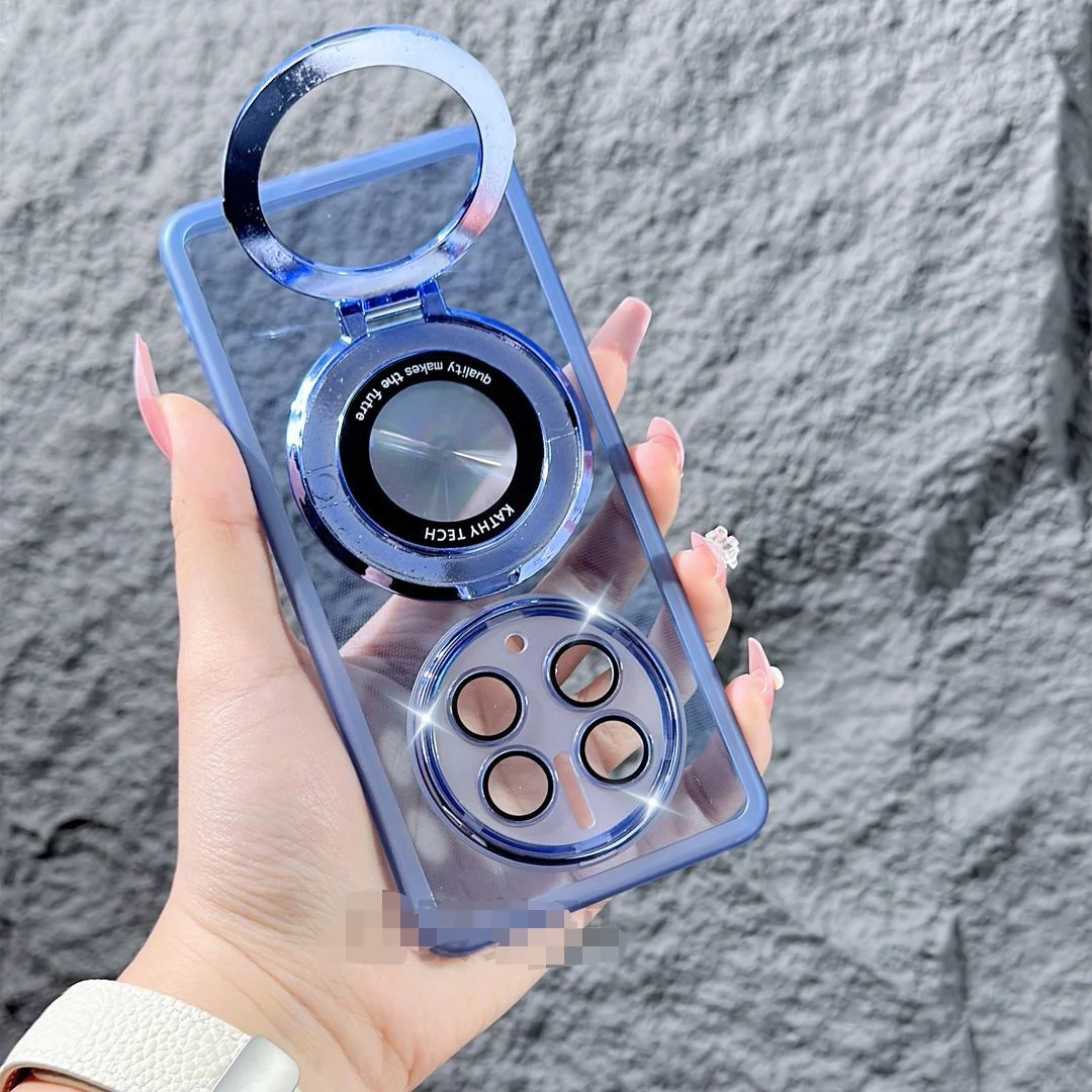 Funda de TPU suave con soporte de anillo para OPPO Realme GT 5 Pro, carcasa trasera protectora magnética para OPPO Realme GT5 5Pro