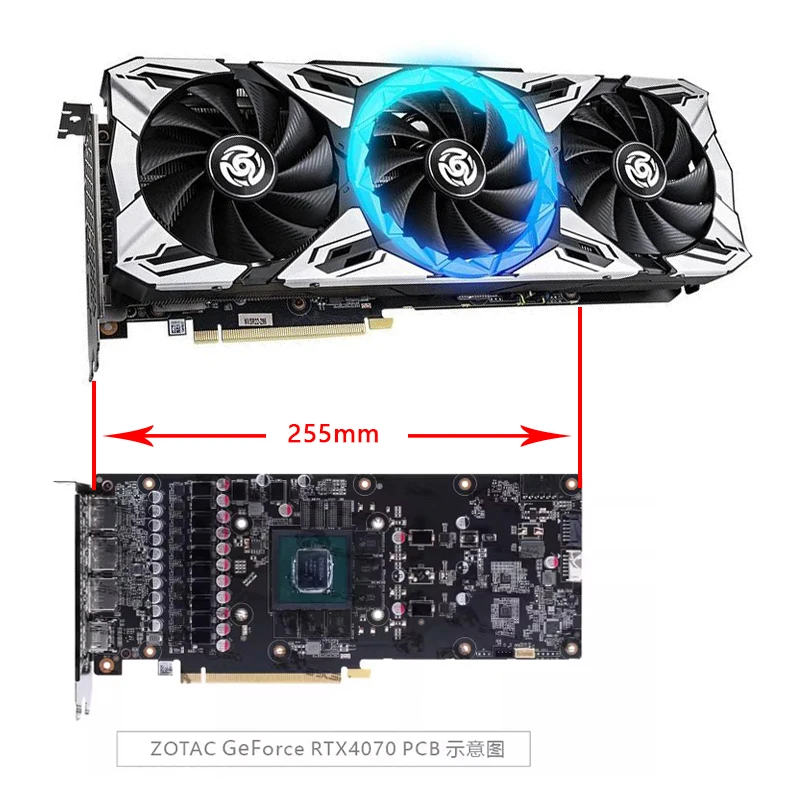 Bykski N-ST4070TITQ-X bloque de agua para Zotac GeForce RTX 4070 Ti Apocalypse OC tarjeta de vídeo/refrigerador de cobre radiador RGB - imagen 3