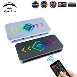 QiuzAim Hub ARGB para PC, Controlador PWM 4 Pines y SATA
