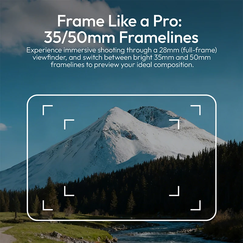 Visor de nivel de cintura Ulanzi VF01 Universal con soporte de zapata fría para cámaras Marco de calle Fotografía Paisajes Disparo de bajo ángulo - imagen 4