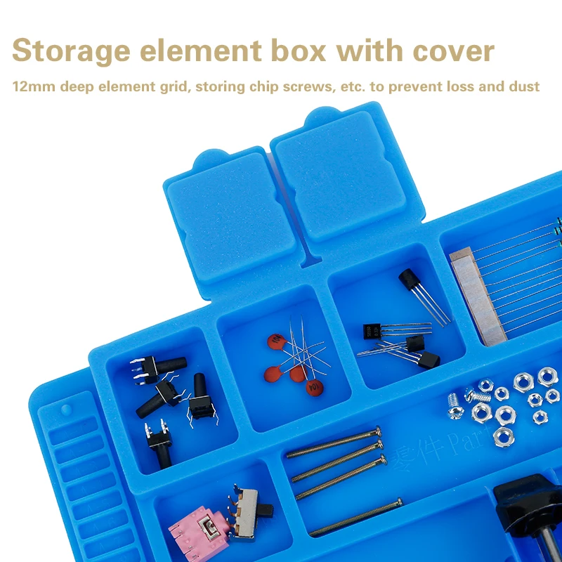 Estera de soldadura antiestática ESD para Estación de retrabajo Bga, almohadilla de aislamiento térmico de reparación de Ipad grande, estera de silicona pequeña, soldadura gruesa - imagen 4