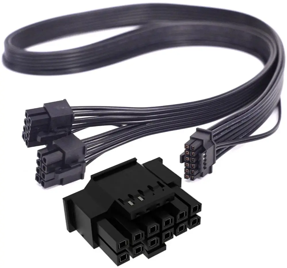 Para Thermaltake PF1 ARGB 850W 1000W 1050W 1200W 12VHPWR PCIe 5,0 Cable de alimentación Dual 8 pines a 16 pines PCI-e RTX4090 4080 4070 - imagen 2