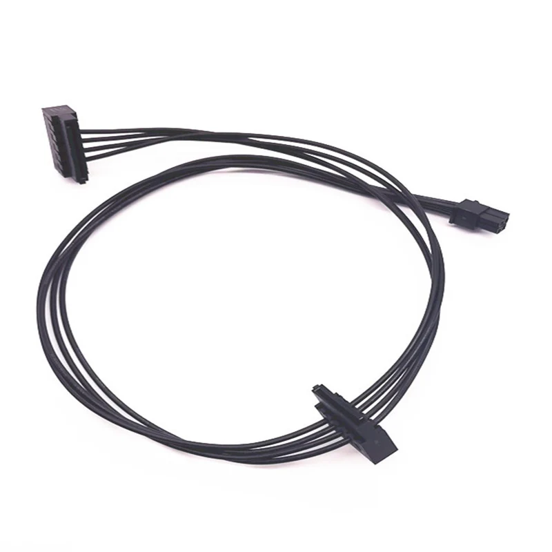 Mainbord Mini Cable de alimentación SDD de 4 pines a SATA, adaptador de Cable de enchufe único SATA doble, Cable extensible, línea de conexión de ordenador y PC - imagen 4