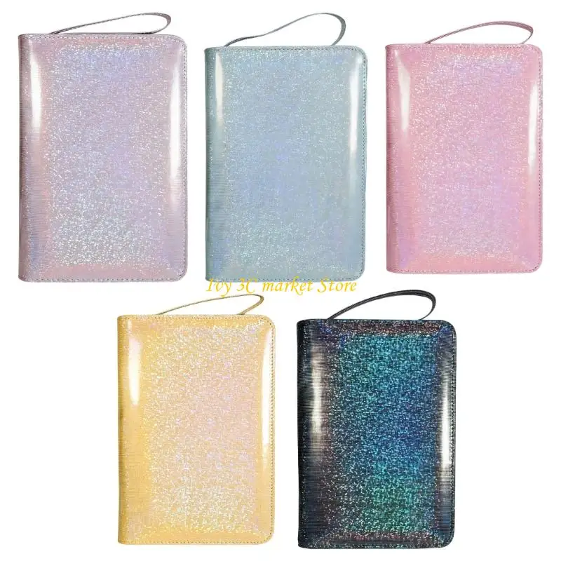 Carpeta presupuesto espaciosa D7YC con diseño cierre cremalleras seguras, organizadores cuero PU, carteras para