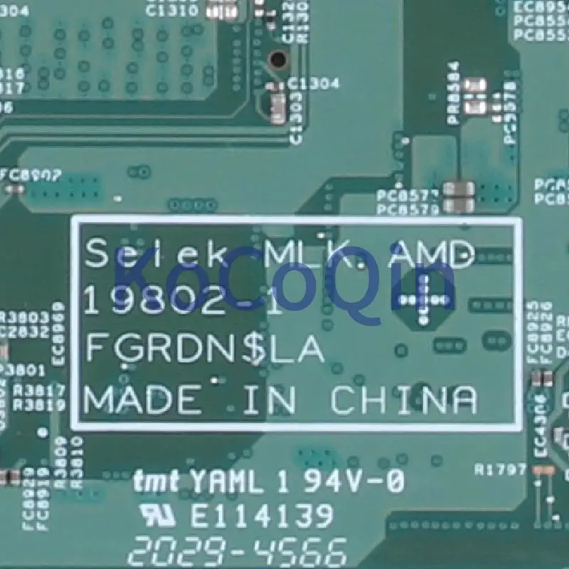 Placa base de ordenador portátil DELL G5 SE 19802, placa base de 6GB, DDR4, prueba, 5505-1, 0NCW8W, 0M8C1F, CN-0JT83K, 0JT83K, JT83K, 215-0917348 - imagen 4