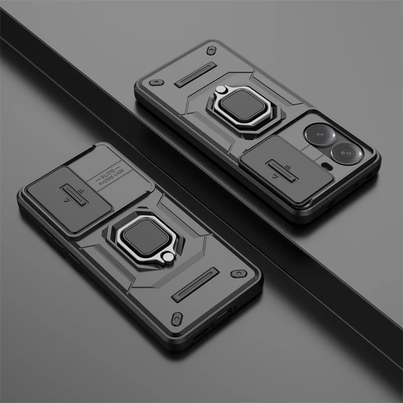 Para Poco X7 Pro funda Xiaomi Poco X7 Pro Capas nuevo Stander lente a prueba de golpes protector de anillo de parachoques Fundas Poco X7 Pro - imagen 4