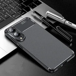 Funda Samsung Galaxy S25 Edge 5G de silicona con acabado de carbono