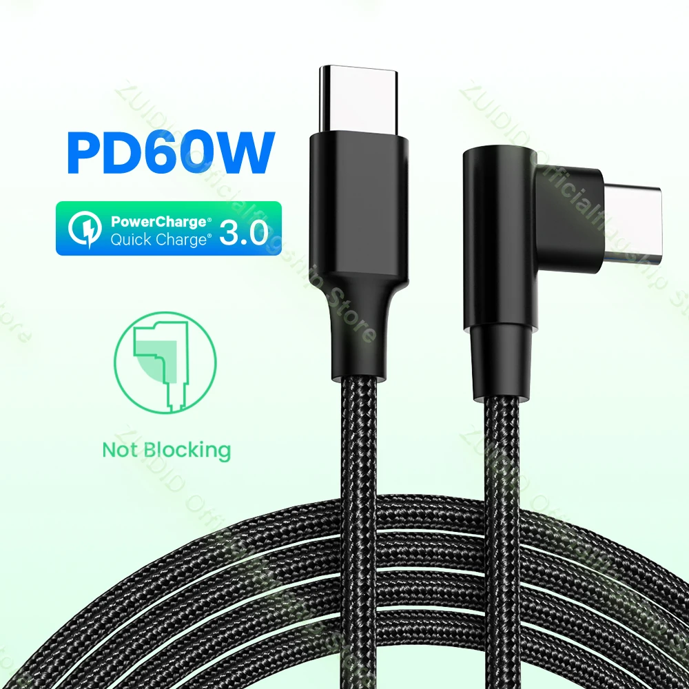 Cable USB-C 60W PD carga rápida Samsung MacBook Pro Air