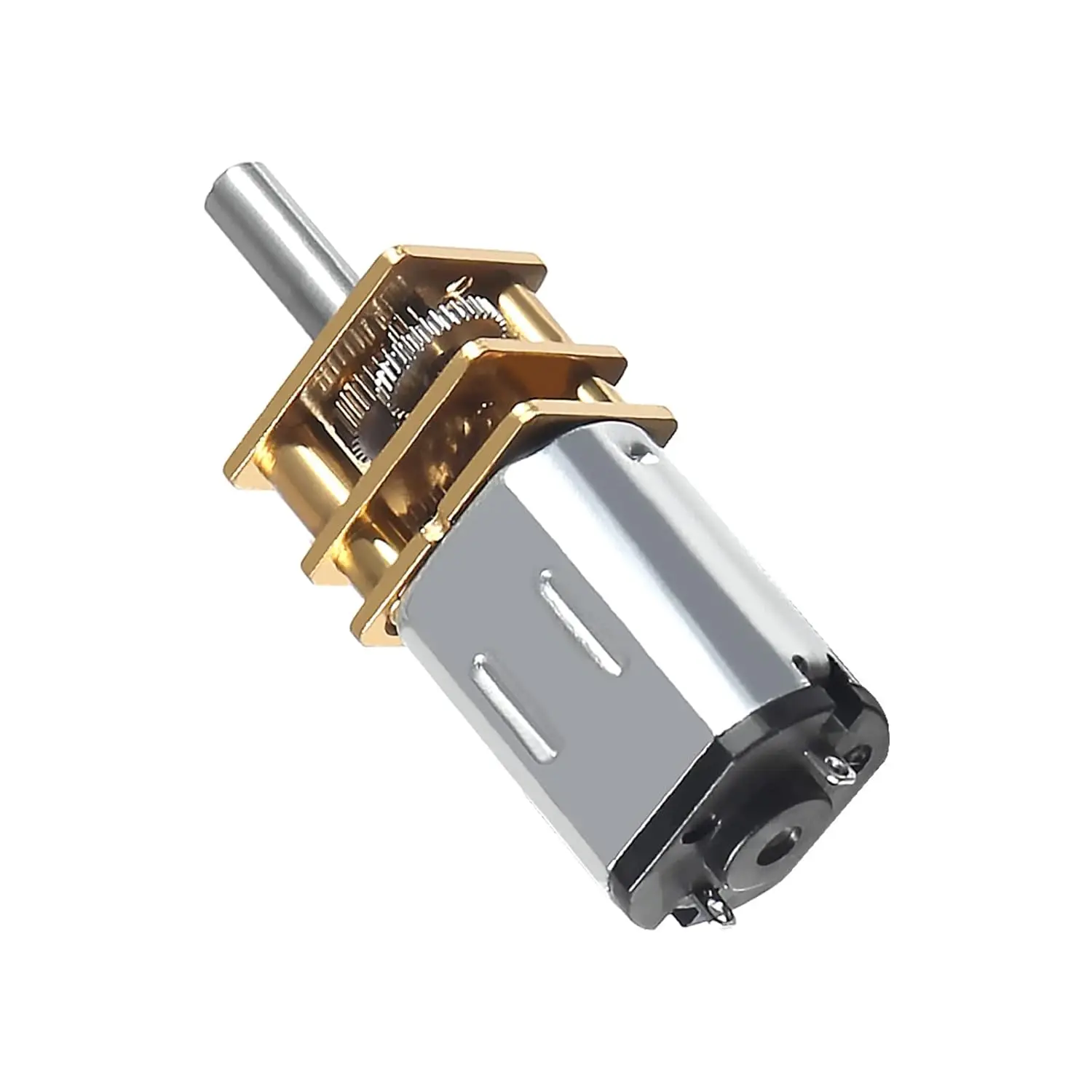 1 Uds DC 12V 100RPM Motor de reducción de velocidad N20 3mm eje Mini Motor de engranaje de rueda dentada de Metal con Micro Motor de caja de cambios de Metal completo - imagen 2