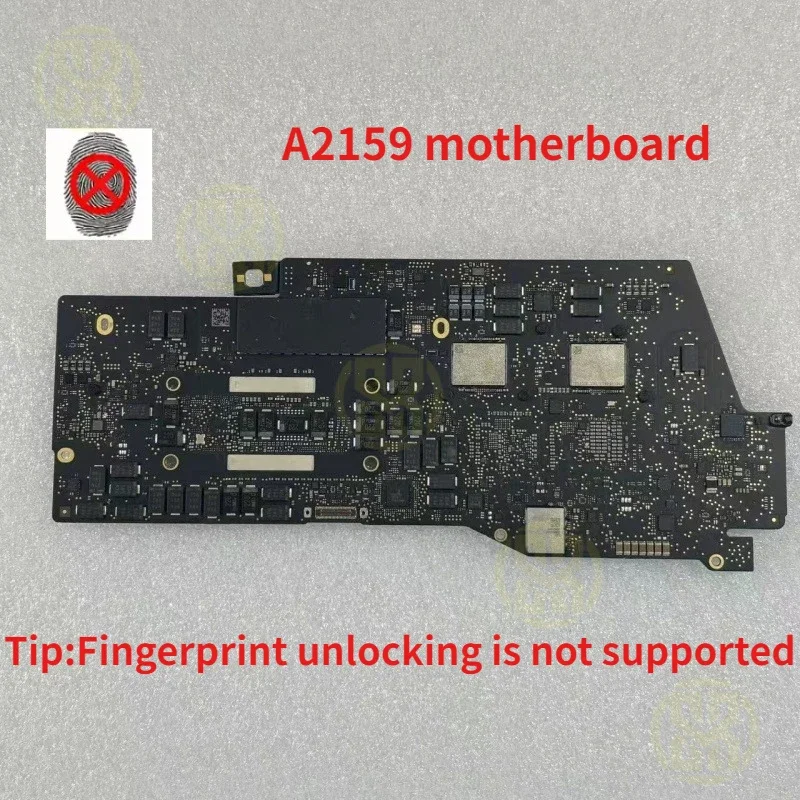 Para MacBook Pro 13 "A2159 sin reconocimiento de huellas dactilares 2019 año placa lógica 820-01598-A A2159 placa base I5 1,4 Ghz 256GB