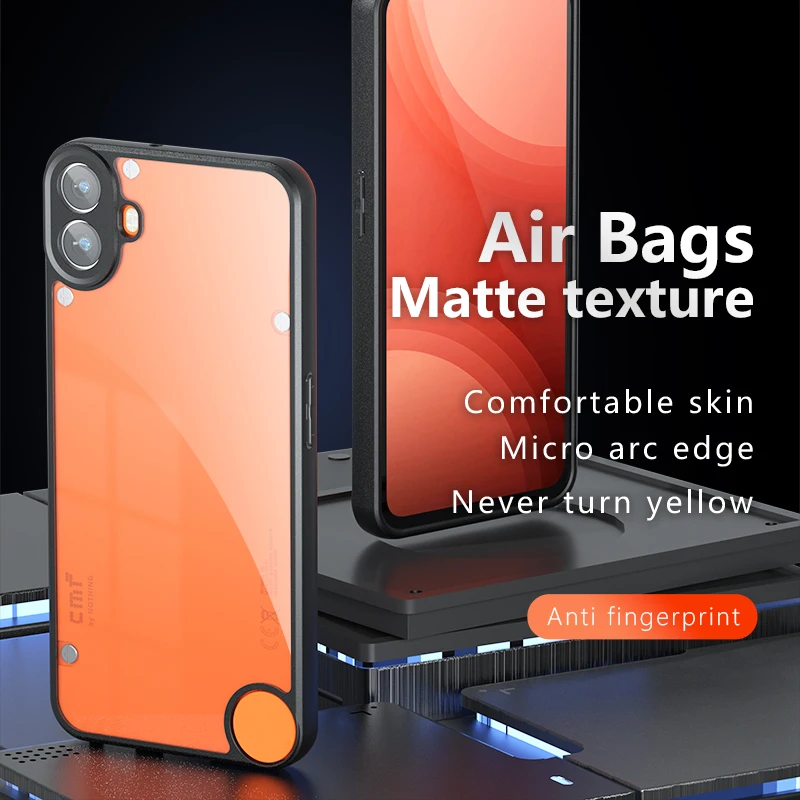 Para nada CMF teléfono 1 5G contraportada Phnoe Funda a prueba de golpes Airbag anticaída protectora antihuellas mate Funda Coque - imagen 3