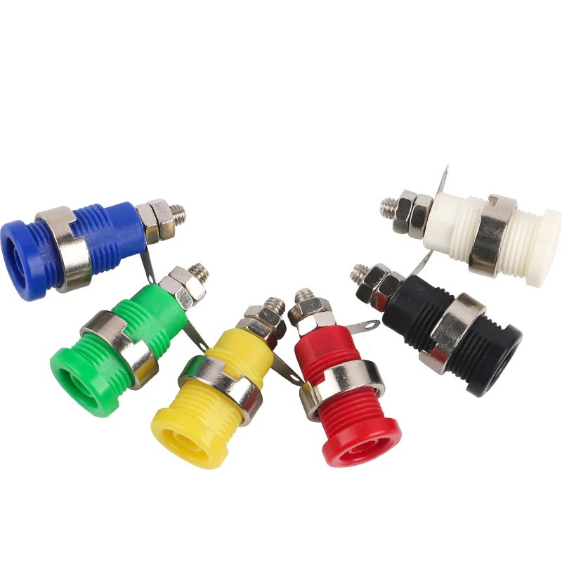 Multímetro Poste Encuadernación 10 Piezas 4MM Instrumento Banana Conector Sonda Prueba Terminal Envainado Alto Voltaje - Vista principal del producto