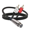 XLR Female To 2RCA