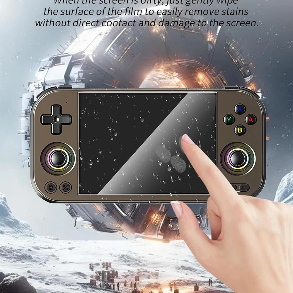 Para Anbernic RG477M Protector de pantalla HD película de vidrio templado antiarañazos RG477 M accesorios protectores de pantalla de consola Retro - imagen 5
