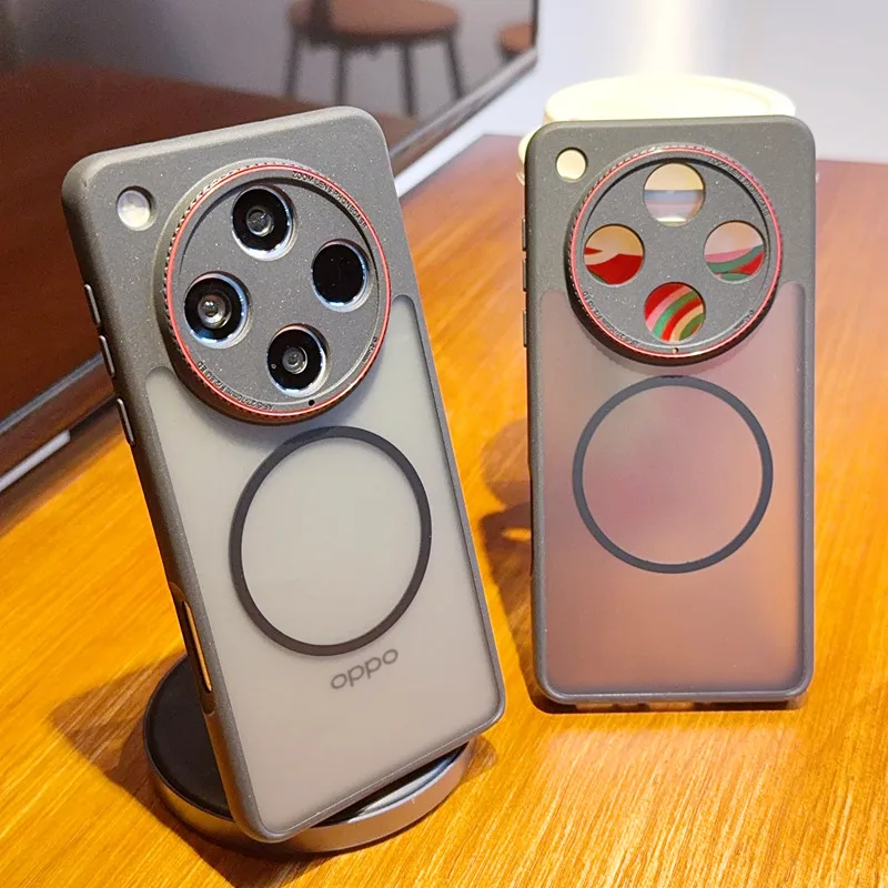 Para OPPO Find X8 Pro funda suave de PC mate transparente magnético MagSafe funda protectora trasera para Find X8 X8 Pro carcasa de teléfono - imagen 5
