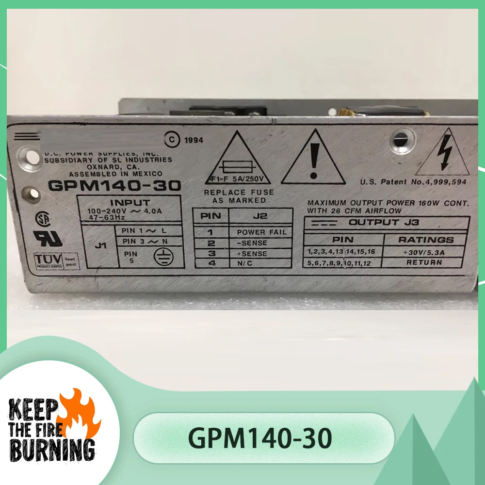 +30V5.3A 160W Fuente de alimentación para equipos médicos industriales GPM140-30