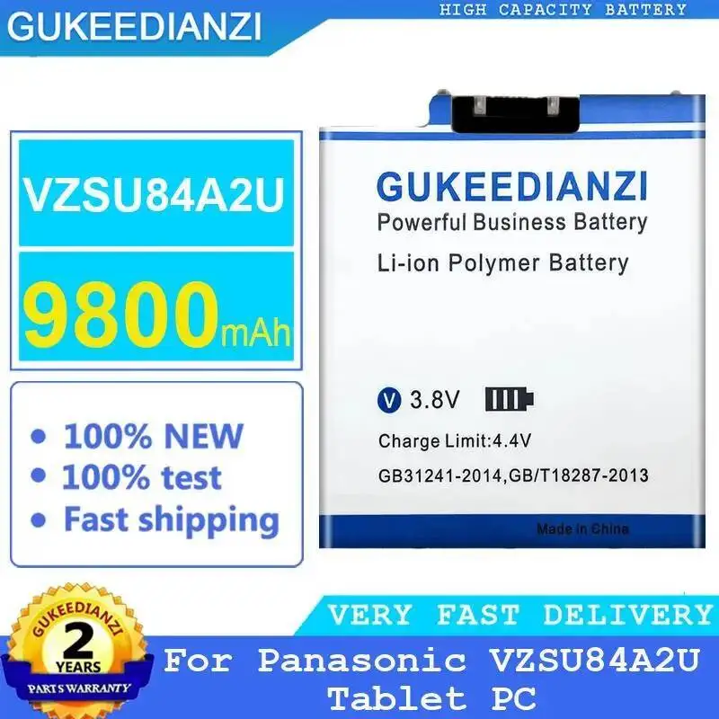 Batería estable para ordenador portátil Panasonic VZSU84A2U Tablet PC 9800Mah reemplazo confiable