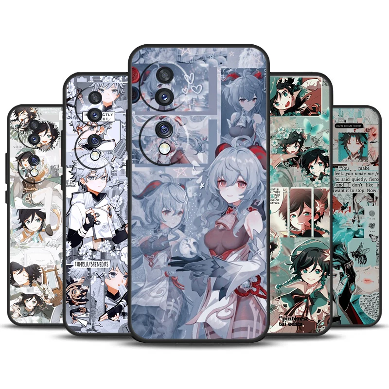 Genshin funda de estética de impacto para Honor Magic 6 Pro Magic 5 Lite 50 70 90 Lite X6 X7 X8 X9 X6a X7a X8a X9a X8b X9b