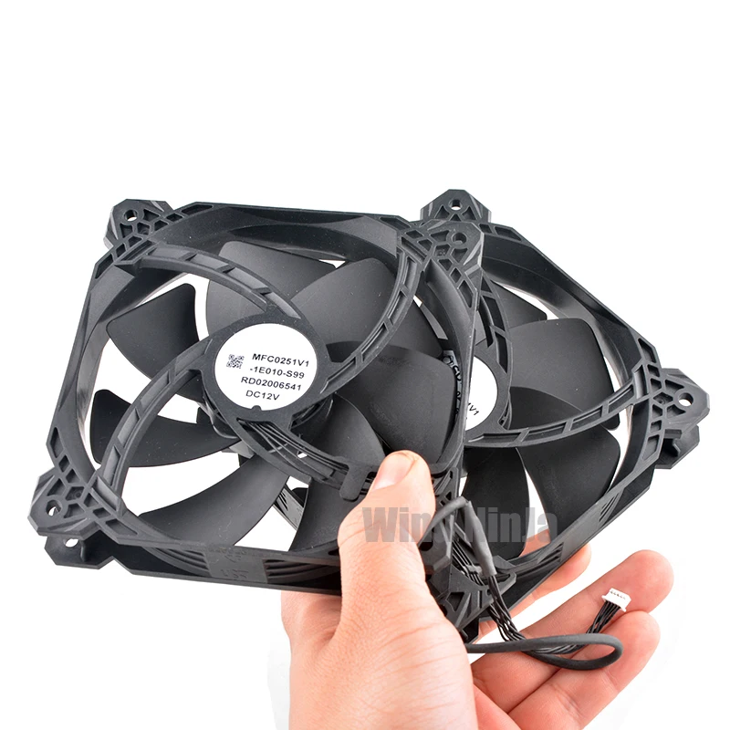 MFC0251V1-1E010-S99 12cm 120mm ventilador 120x120x25mm DC12V dos ventiladores de refrigeración para fuente de alimentación tarjeta gráfica refrigeración por agua - imagen 3