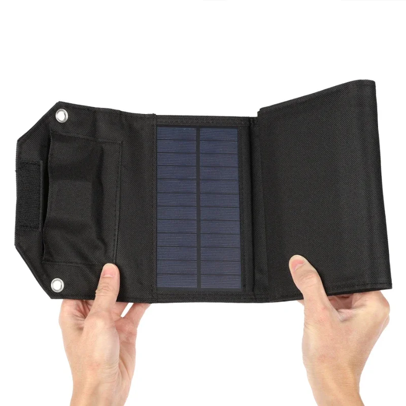 Panel Solar plegable de 100W, 80W, 60W, 5V, USB, bolsa plegable portátil, cargador de batería para teléfono, Camping al aire libre, Banco de energía impermeable - imagen 5