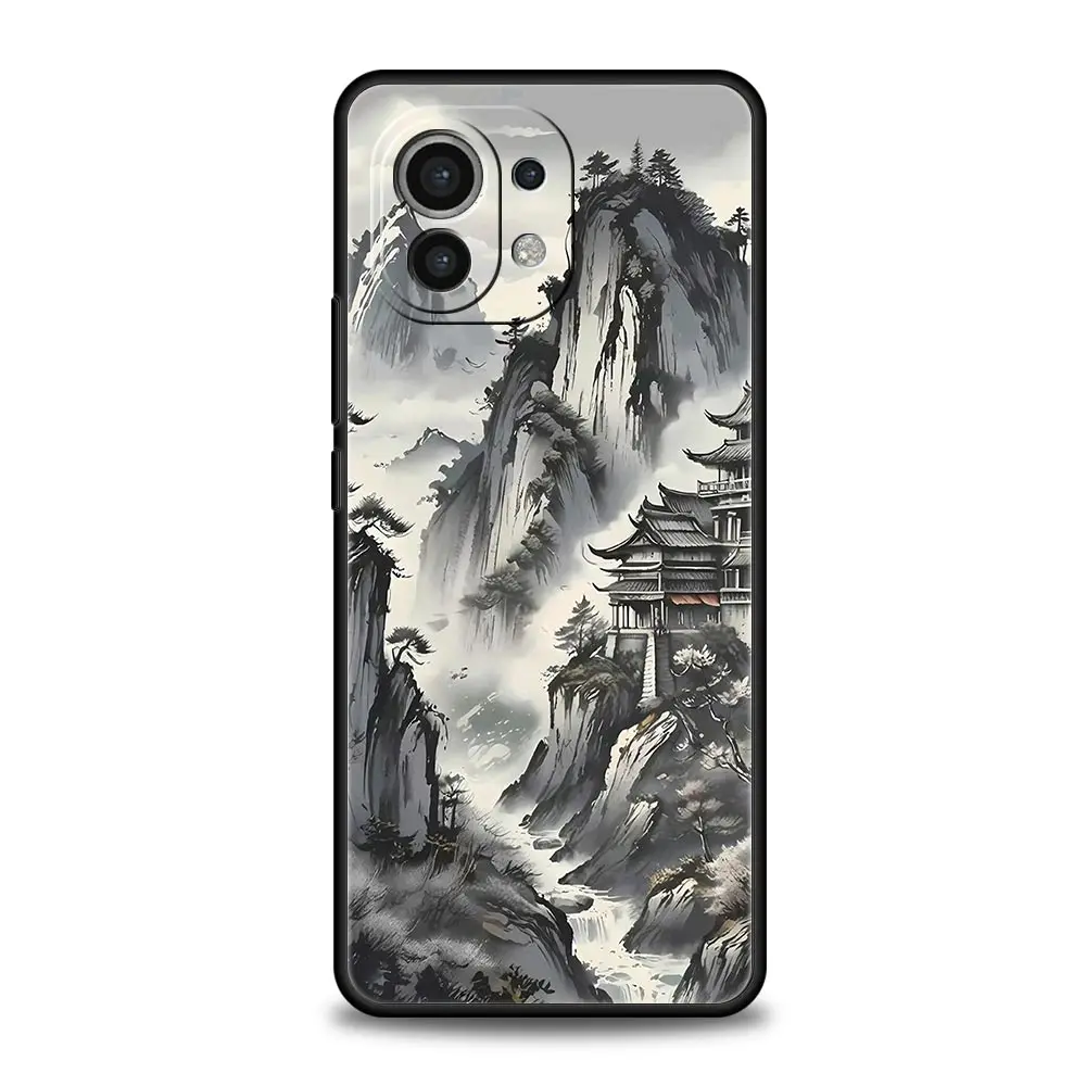 Funda de teléfono para Xiaomi Mi 15 14 13 12 11 Lite 14T 13T 12T 11T Pro Poco X6 X5 M3 X3 Pro F5 F4 cubierta paisaje arte - imagen 4