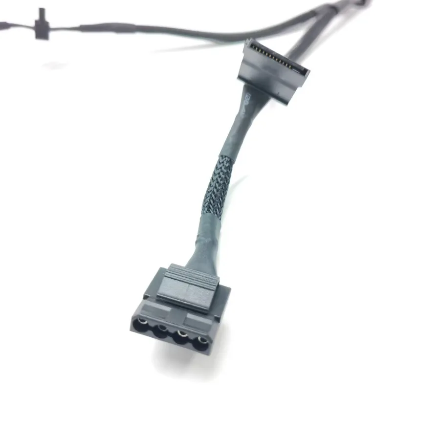 Mini Cable de alimentación de placa base de 10 pines a 3 puertos 15 pines SATA 1 puerto IDE 4 pines para MacPro 2019 ordenador de escritorio SSD HDD 3 * SATA 1 * IDE - imagen 5