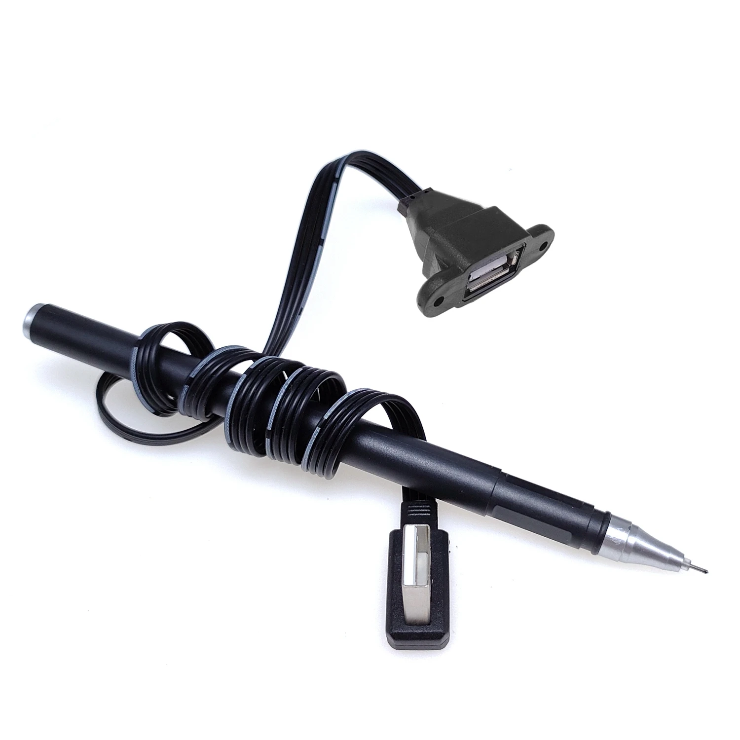 30cm 50cm 100cm 90 grados arriba, abajo, izquierda y derecha en ángulo USB 2,0 A macho a USB hembra cable adaptador de extensión 5cm 10cm 20cm - imagen 5