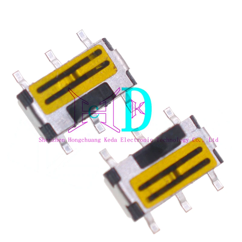 20 piezas interruptor de palanca pequeño HT-SK-06 interruptor de alimentación ranura de 6 pines 2,0 MM interruptor deslizante mini tipo - imagen 3
