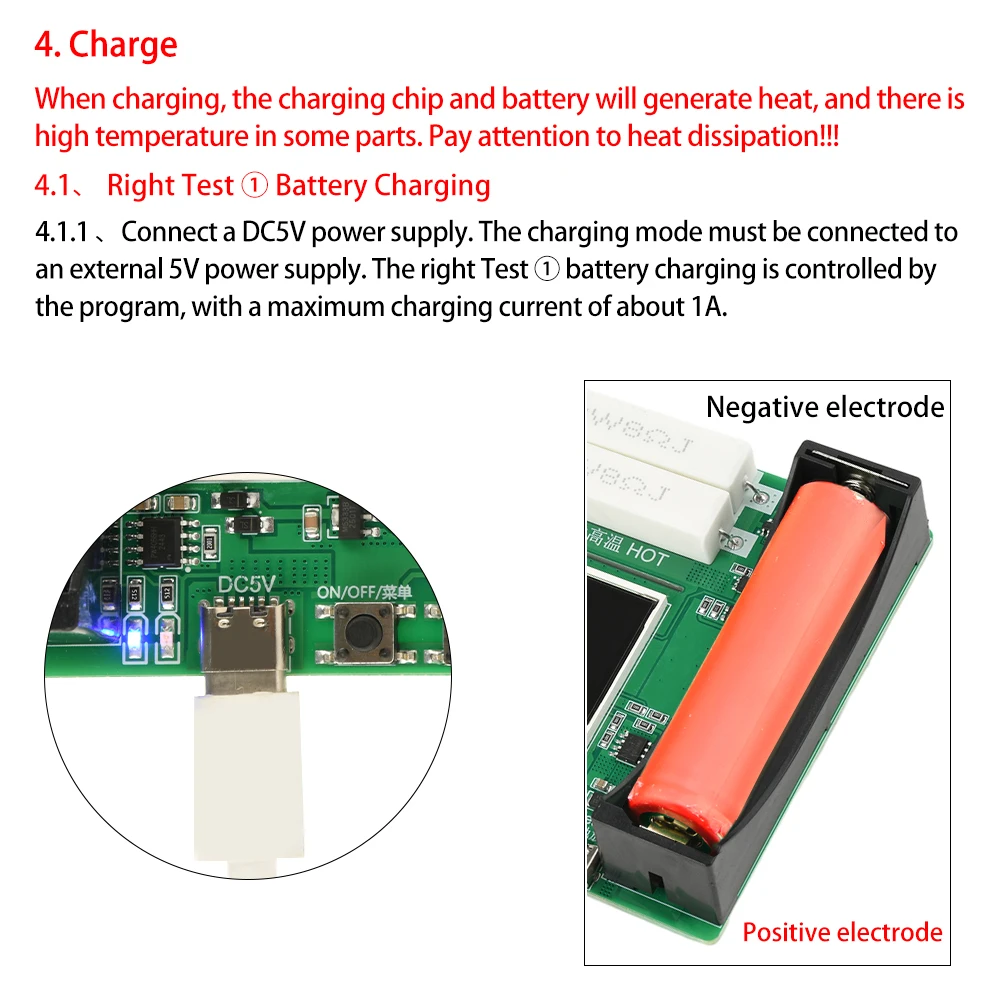 Módulo probador de capacidad de batería de litio 18650, MAh MWh, módulo Detector de energía de batería Digital, probador de batería 18650 - imagen 5