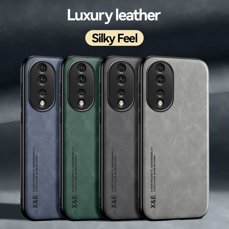 Funda de cuero PU suave para Huawei Honor 80, 70, 60, 50, 30, 20 Pro, funda protectora trasera para Huawei Honor X8 V20 - imagen 2