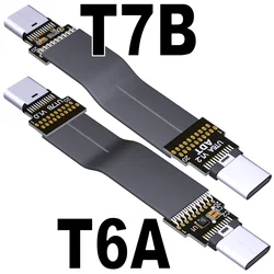 Cable Extensión USB-C 20Gbps Plano 90° para Drones FPV