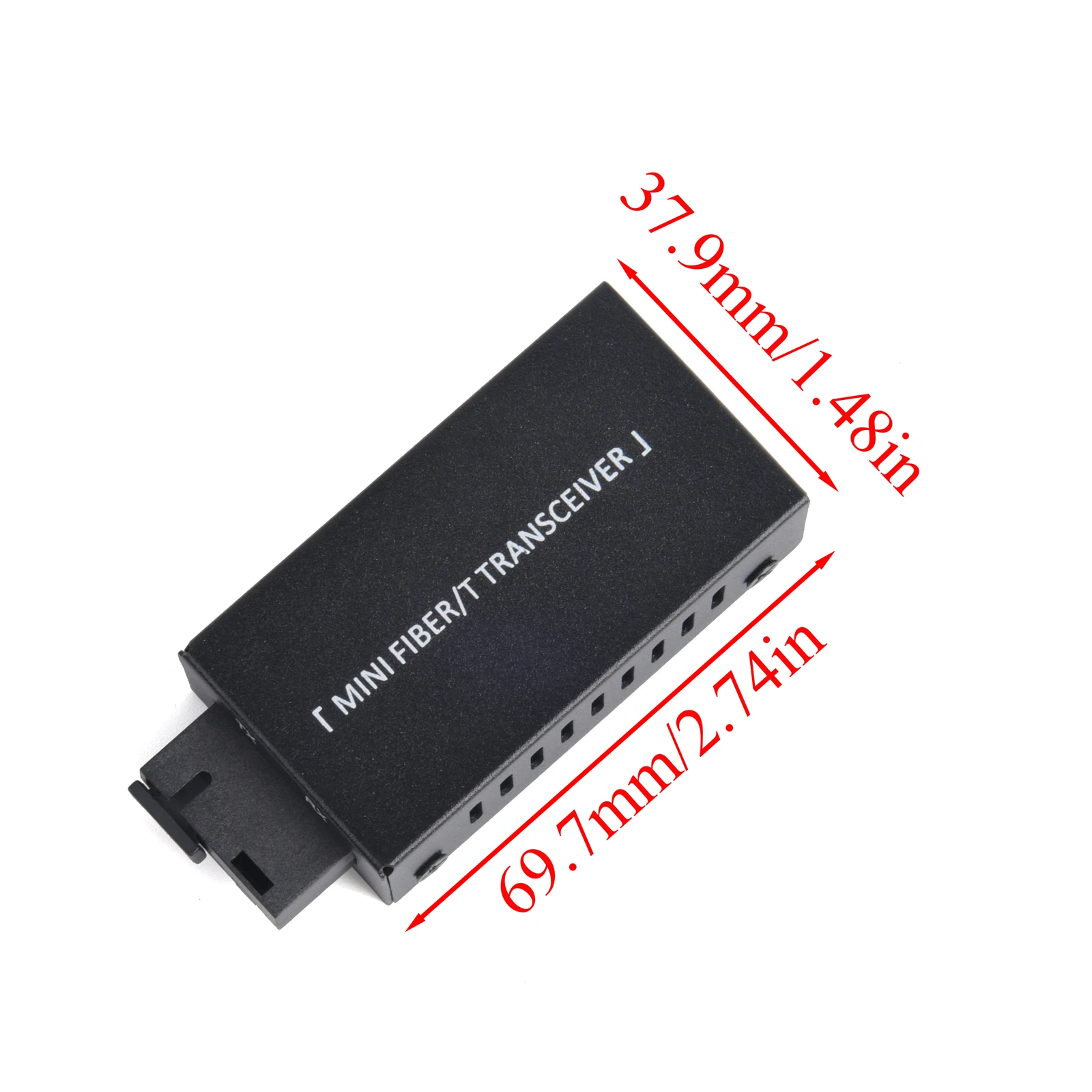 Convertidor de medios de fibra Mini Gigabit US/DE, transceptor de fibra de 100/1000Mbps, conmutador Ethernet SC a RJ45, 20Km con adaptador de corriente - imagen 2